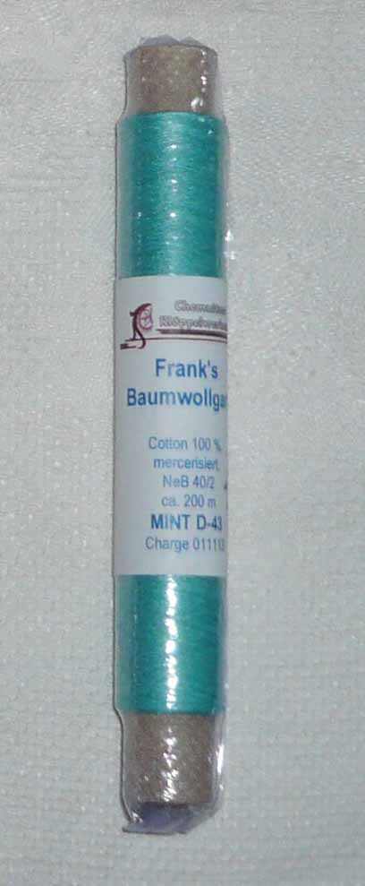 Franks Baumwoll - Garn 40/2 Mint 43